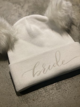 Gifts & Essentials B|G Double Faux Fur Pom Pom Hat #0 default White thumbnail