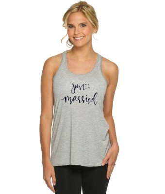 Gifts & Essentials Just Married Tank #2 Black thumbnail
