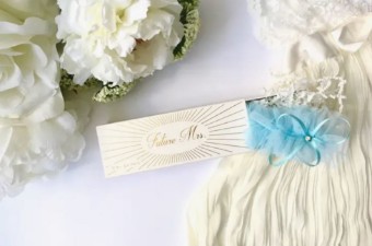 Gifts & Essentials Blue Tulle Garter with Toss Garter -  Bleu Garters #2 Blue thumbnail