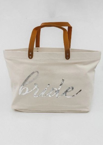 Gifts & Essentials Oversized Bride Tote Bag #0 default Sand thumbnail