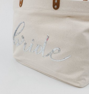 Gifts & Essentials Oversized Bride Tote Bag #1 default Sand thumbnail