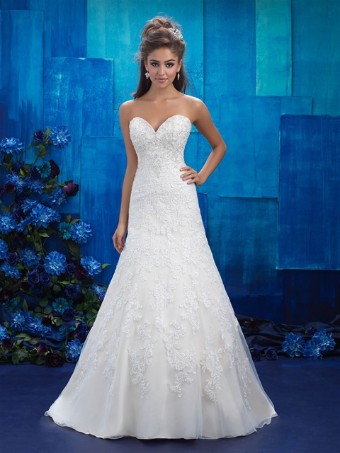 Allure Bridals 9420 #0 default Ivory/Silver thumbnail