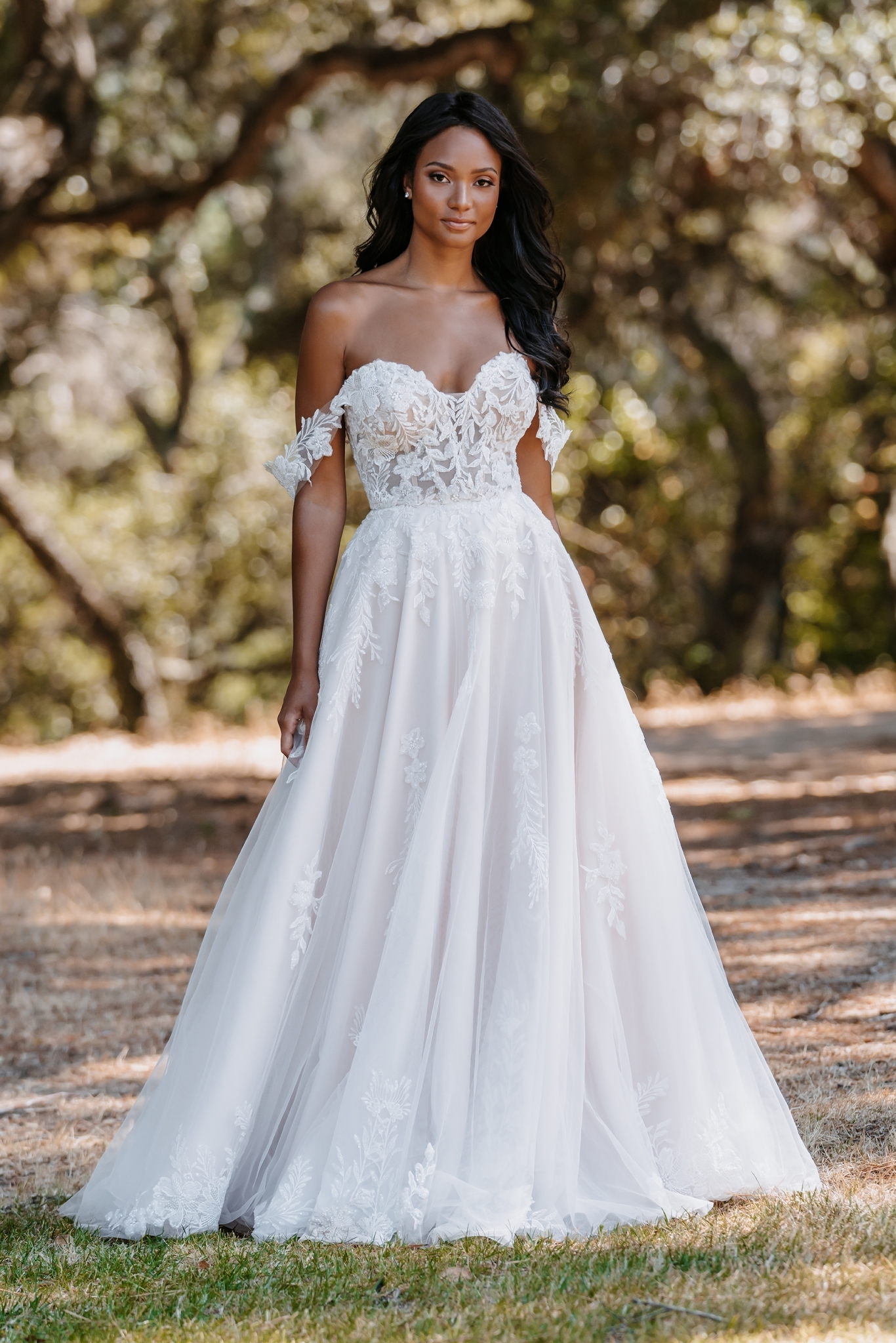 Allure blush 2025 wedding dress