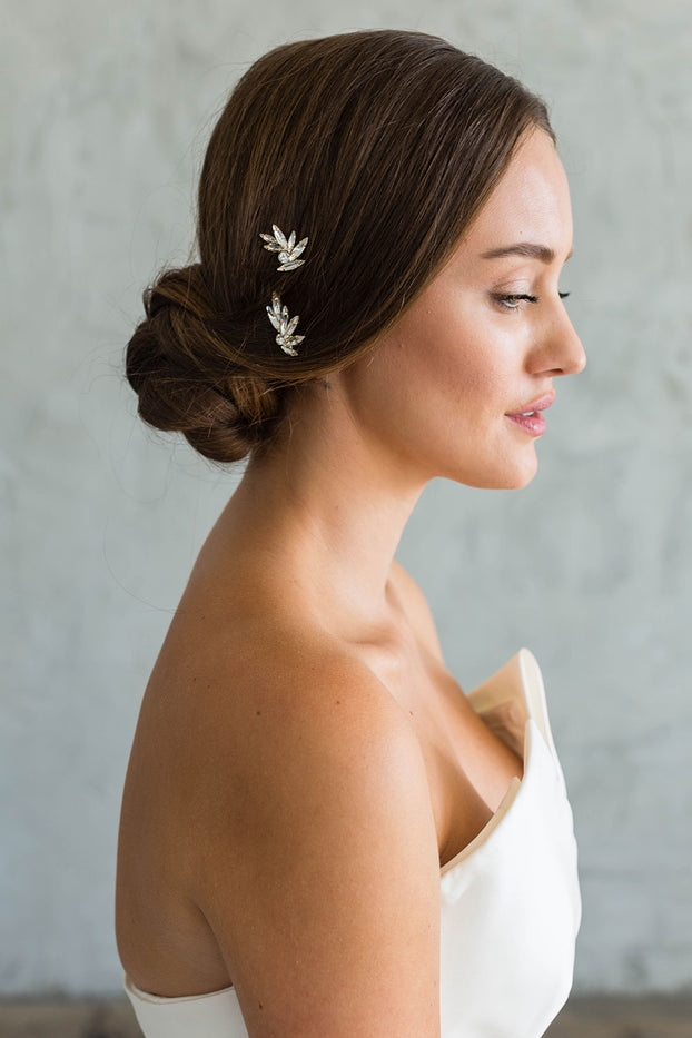 Brides & Hairpins Caitlyn clip -silver bridal clip Bridal Hair Clips for Wedding | TikTok main image 2