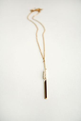 Laura Stark Designs Downtown Pearl Necklace - Laura Stark #0 default Gold Only thumbnail