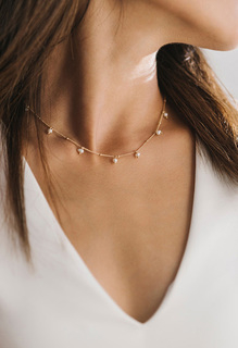 Lover's Tempo Dot Pearl Necklace - White- Lover's Tempo #1 default thumbnail