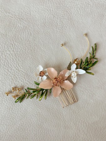 Sarah Grace Flower Leaf Hair Combs - Sarah Grace #1 default Gold thumbnail