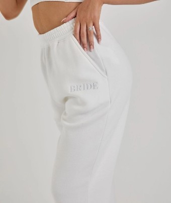 Gifts & Essentials Bride Statement Sweatpants - Six Stories #0 default White thumbnail