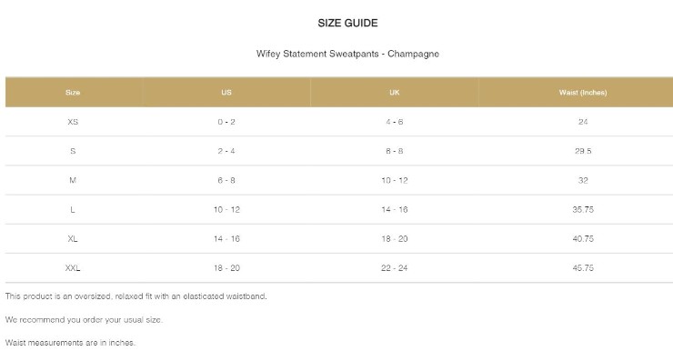 Six Stories Wifey Statement Sweatpants - Champagne #4 default Champagne picture