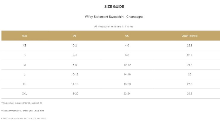 Six Stories Wifey Statement Sweatshirt - Champagne #4 default Champagne picture