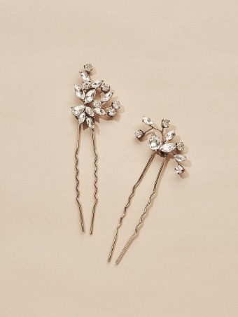 Olive & Piper Hudson Hair Pins #0 default Silver thumbnail