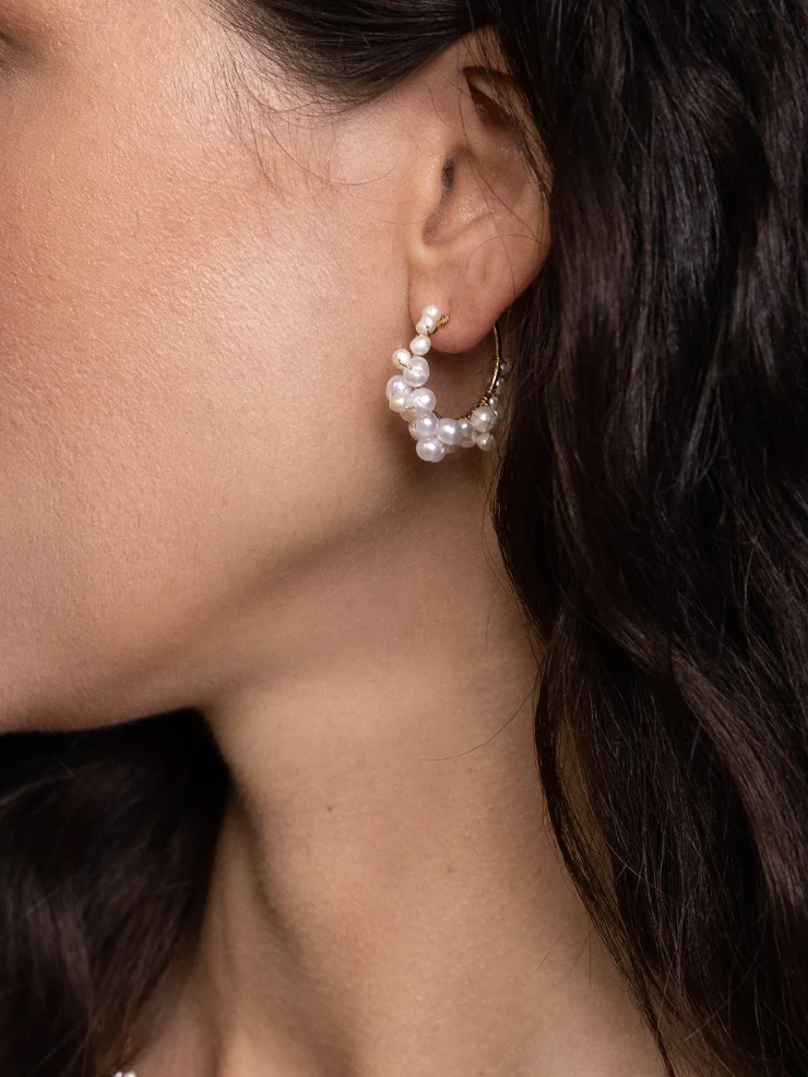 Olive & Piper Mini Cruz Hoops #1 default Gold picture