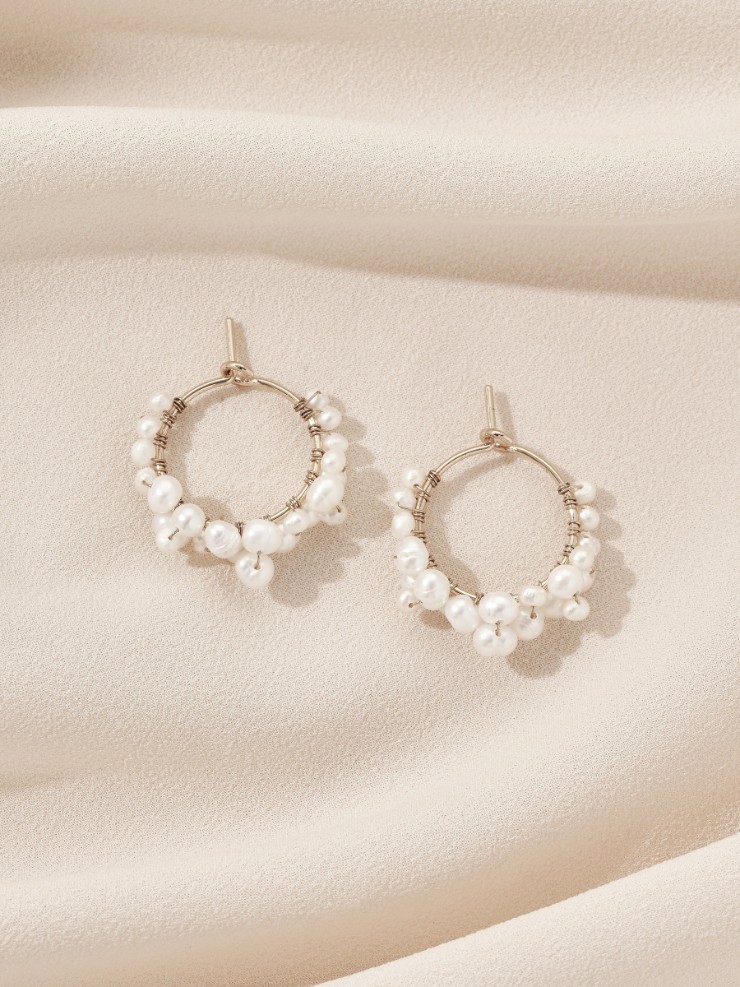 Olive & Piper Mini Cruz Hoops #0 default Gold picture