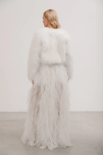 Heirloom Bridal Company Aspen Faux Fur Jacket #2 default Ivory thumbnail