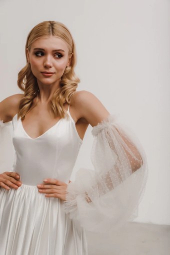 Heirloom Bridal Company Lucia Sleeves #1 Ivory thumbnail