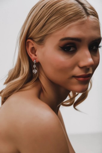 Heirloom Bridal Company Ruby Earrings #0 default Silver thumbnail