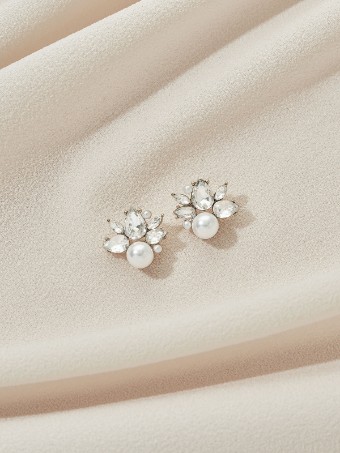 Olive & Piper Mini Bordeaux Studs #0 default Silver thumbnail