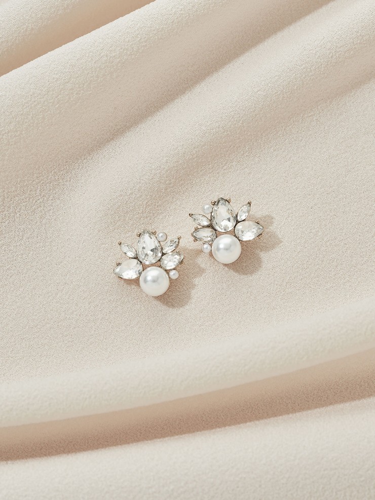 Olive & Piper Mini Bordeaux Studs #0 default Silver picture