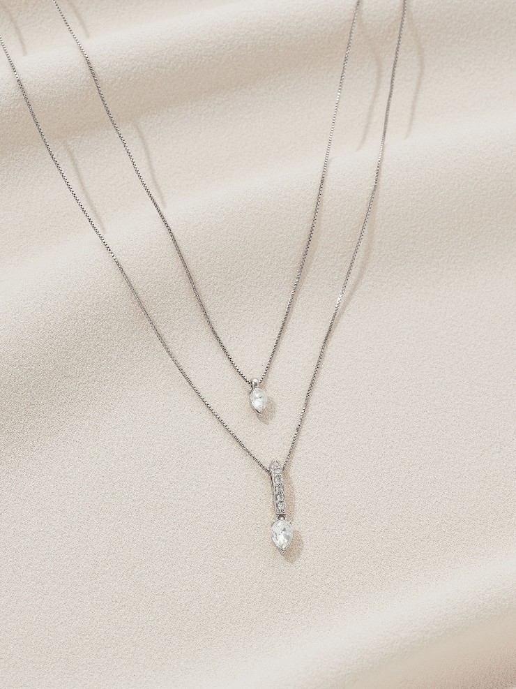 Olive & Piper Nomi Layered Pendant #1 default Silver picture