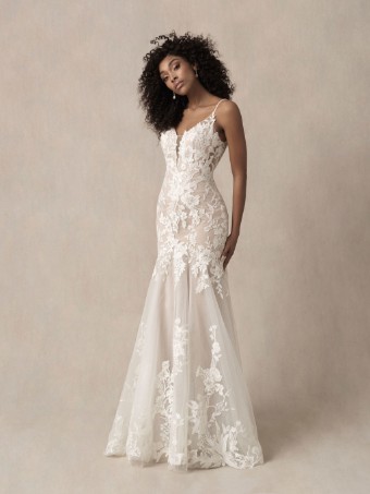 Allure Bridals 9851 #8 Mocha/Ivory/Nude/Silver thumbnail