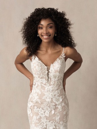 Allure Bridals 9851 #10 Mocha/Ivory/Nude/Silver thumbnail