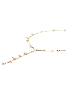 Lover's Tempo Dot Pearl Lariat #1 Gold thumbnail