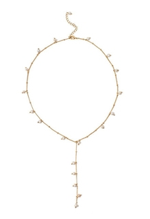Lover's Tempo Dot Pearl Lariat #2 Gold thumbnail