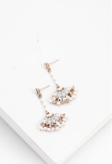 Lover's Tempo Magnolia Fan Drop Earrings #0 default Sterling Silver thumbnail