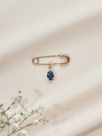 Olive & Piper Something Blue Pin #3 Silver thumbnail
