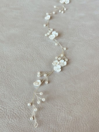 Sarah Grace Delicate Handmade Crystal Floral Headband - Sarah Grace $2 default Silver thumbnail