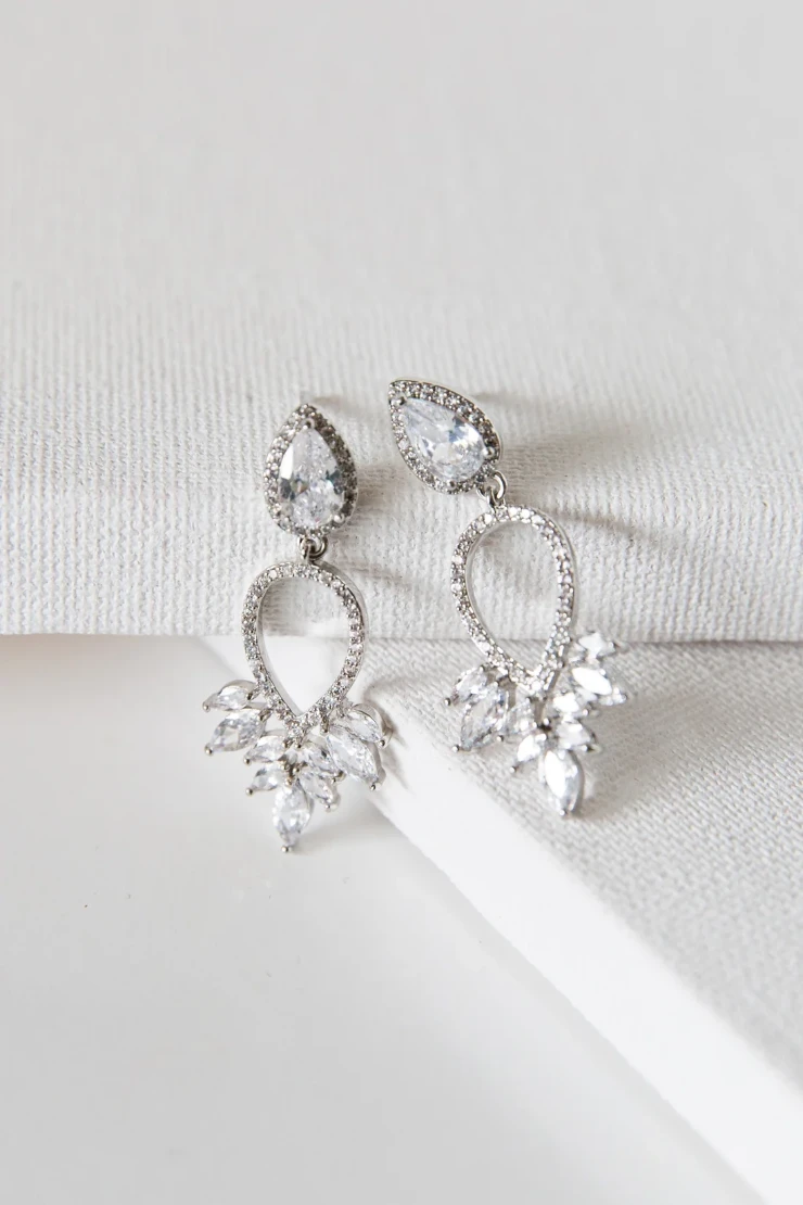 Heirloom Bridal Company Tatiana Earrings #0 default Silver picture