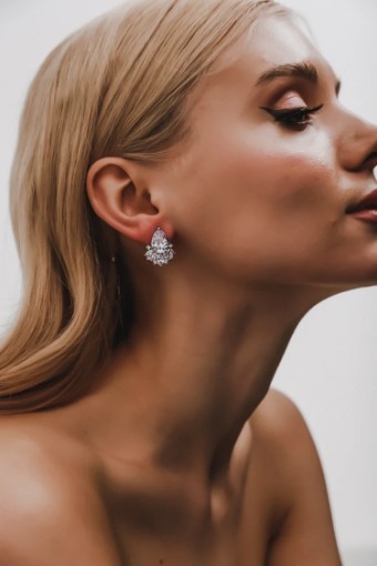 Heirloom Bridal Company Bella Earrings #0 default Silver thumbnail