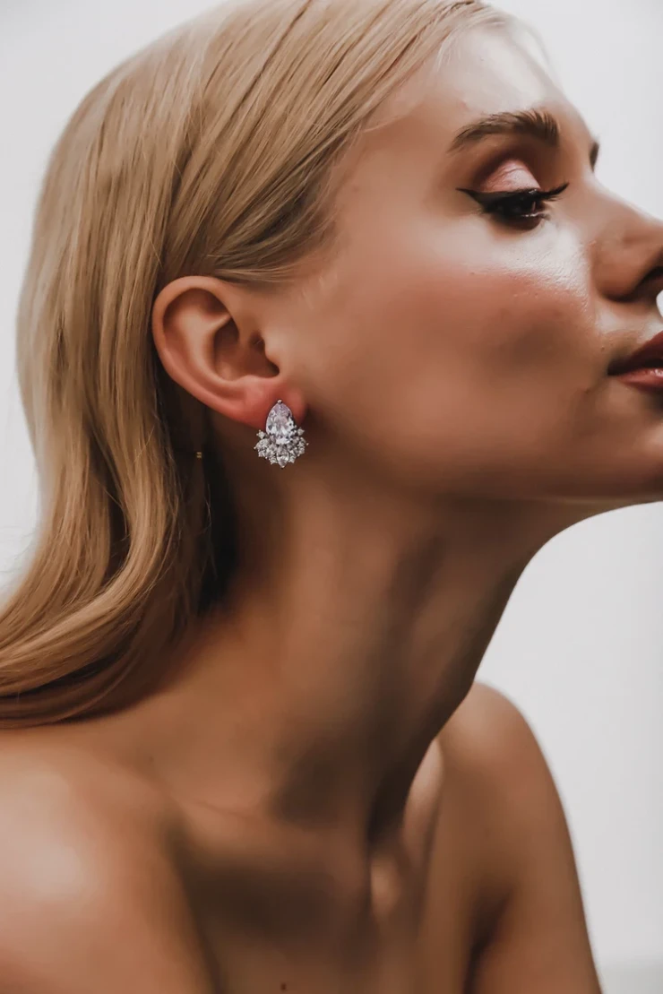 Heirloom Bridal Company Bella Earrings #0 default Silver picture