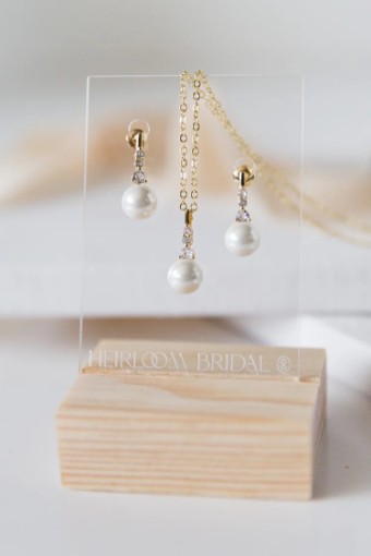 Heirloom Bridal Company Cara Jewelry Set #0 default Silver thumbnail