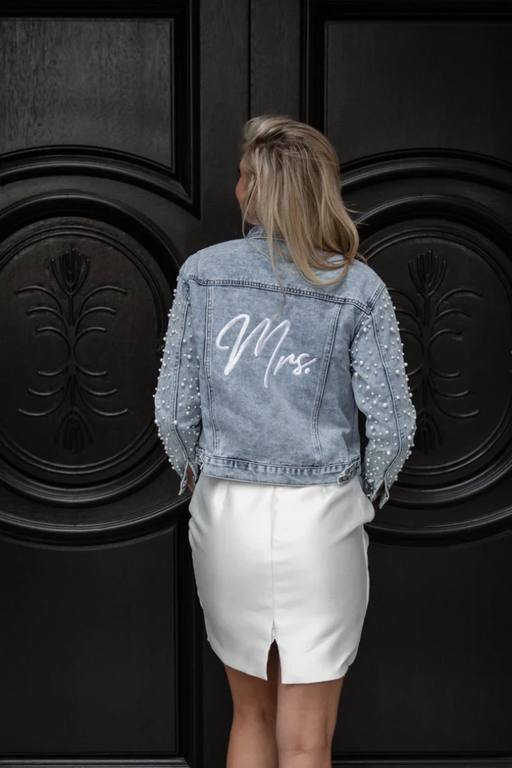 Heirloom Bridal Company #Pearl Sleeve Denim Jacket Image