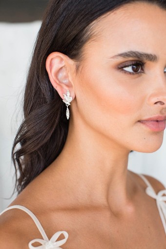Brides & Hairpins Junia Earrings #0 default Silver thumbnail