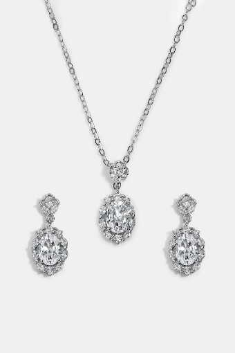 Heirloom Bridal Company Emerson Jewelry Set- Heirloom Bridal Company #1 default Silver thumbnail