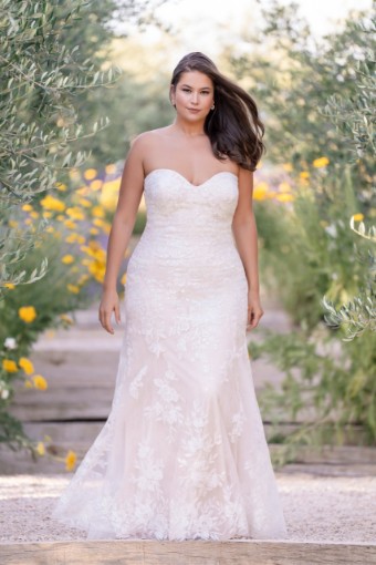 Allure Bridals W522 #0 default Almond/Champagne/Ivory thumbnail