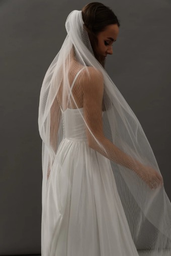 Heirloom Bridal Company V021 Pleated Veil #0 default Off-White thumbnail