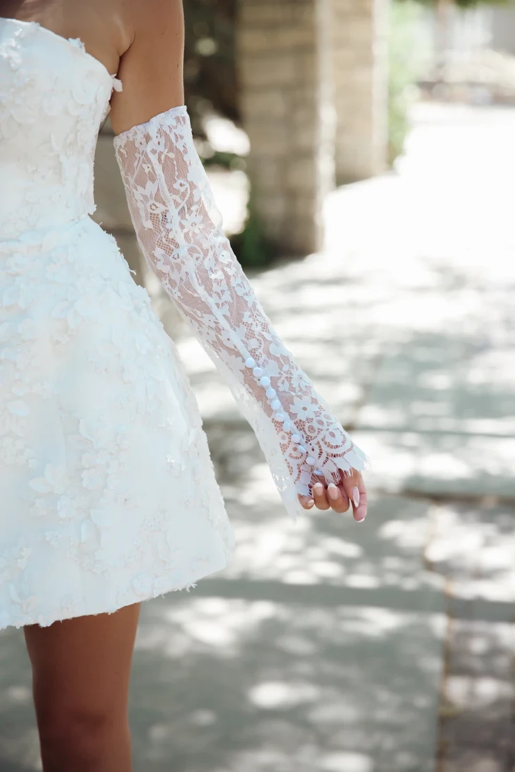 Heirloom Bridal Company Scarlett Gloves #0 default Ivory picture