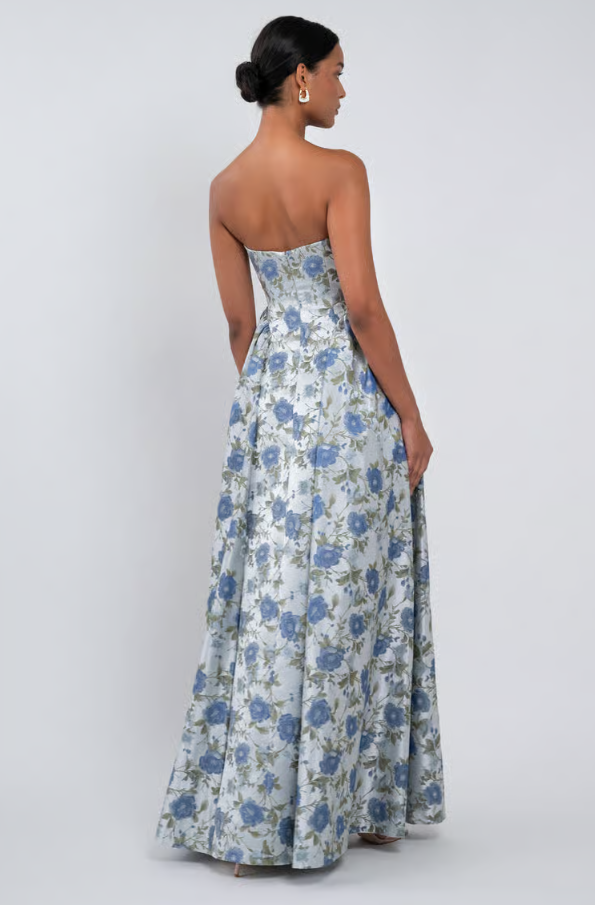 Jenny Yoo Desiree - 22525 - Jenny Yoo #1 default Whisper Blue Sweetbriar Jacquard picture