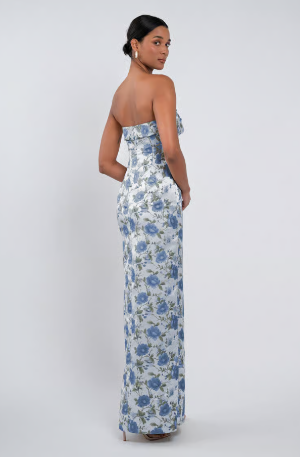 Jenny Yoo Kenna - 22524 - Jenny Yoo #1 default Whisper Blue Sweetbriar Jacquard picture