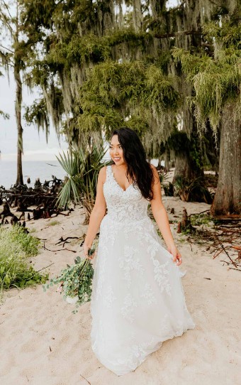 Stella York Dress #2 Ivory/Moscato thumbnail