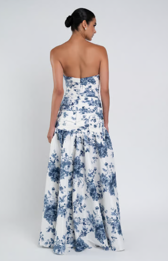 Jenny Yoo Sarah Print - 126211 - Jenny Yoo Bridesmaid $1 default peony garden blue multi thumbnail