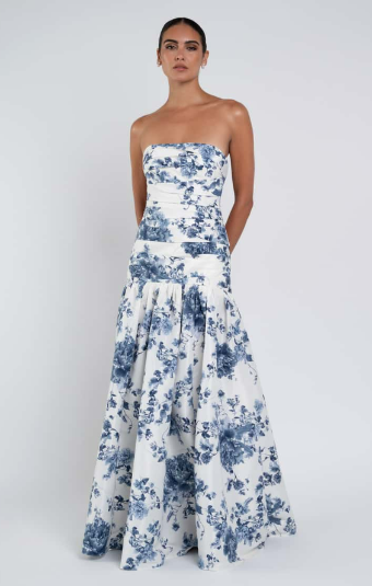 Jenny Yoo Sarah Print - 126211 - Jenny Yoo Bridesmaid $0 default peony garden blue multi thumbnail