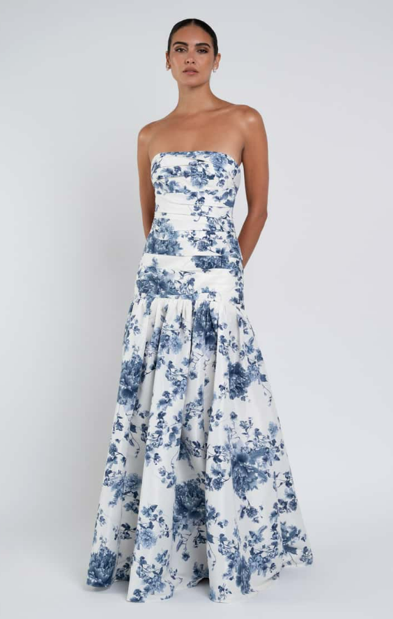 Jenny Yoo Sarah Print - 126211 - Jenny Yoo Bridesmaid #0 default peony garden blue multi picture