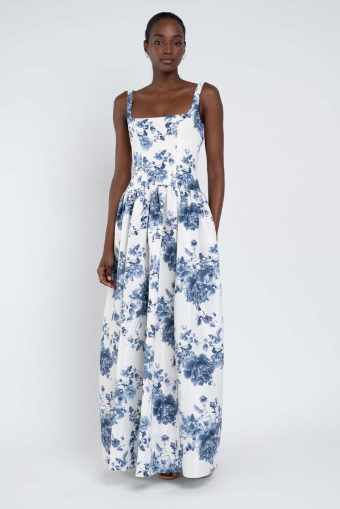 Jenny Yoo Shelby Print - 126210 - Jenny Yoo Bridesmaid $0 default peony garden blue multi thumbnail