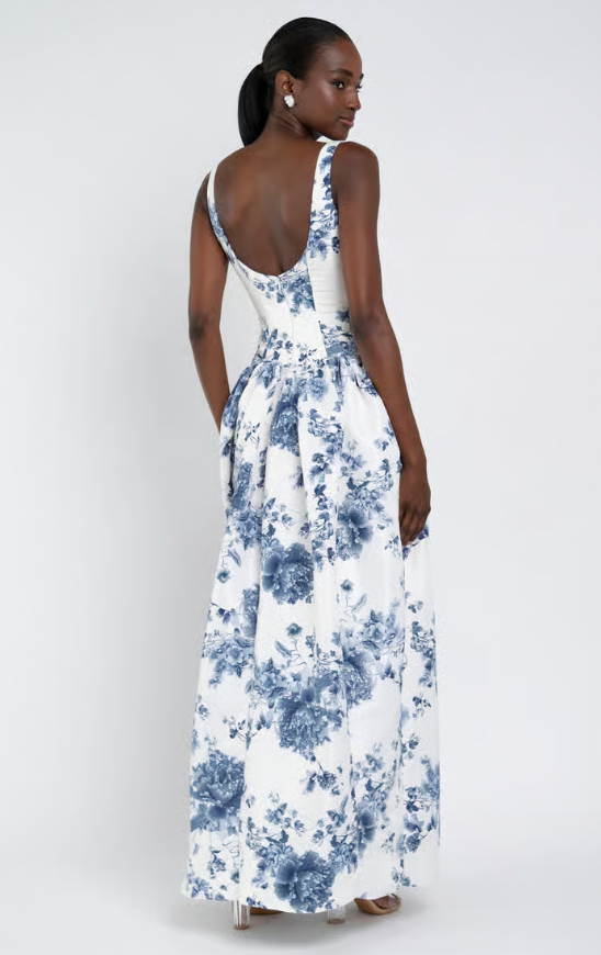 Jenny Yoo Shelby Print - 126210 - Jenny Yoo Bridesmaid #2 default peony garden blue multi picture