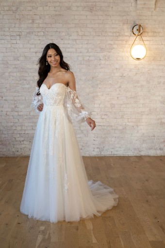 Stella York 7521 #19 (IV-IV) Ivory Lace and Tulle over Ivory Gown thumbnail