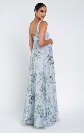 Jenny Yoo Lilly MATERNITY Enchanted Floral Embroidery - 126610 - Jenny Yoo Bridesmaids $1 default Enchanted Floral Whisper Blue thumbnail